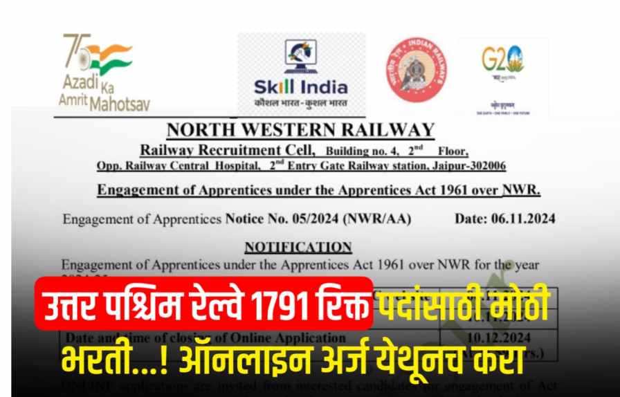 North Western Railway Bharti